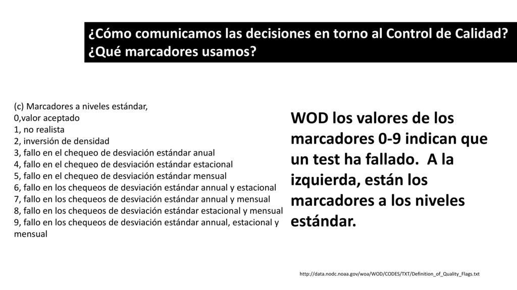 ¿Cómo comunicamos las decisiones en torno al Control de Calidad
