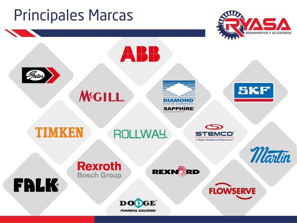 Representamos las principales marcas industriales en el ramo de Transmisión de Potencia