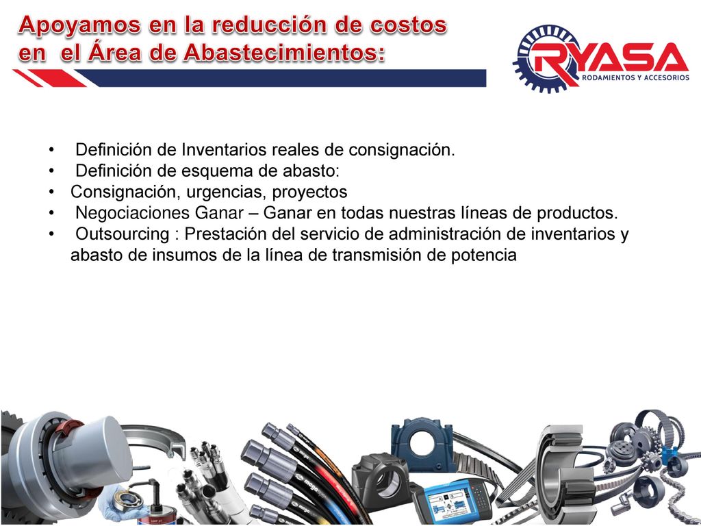 Apoyamos en la reducción de costos en el Área de Abastecimientos: