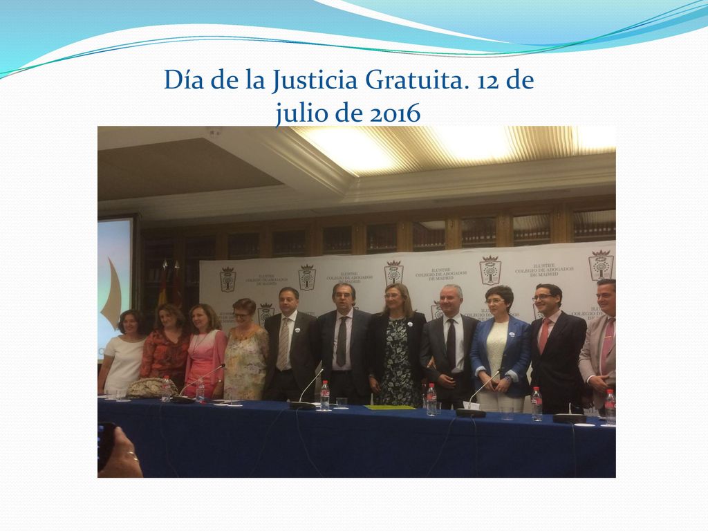 Día de la Justicia Gratuita. 12 de julio de 2016