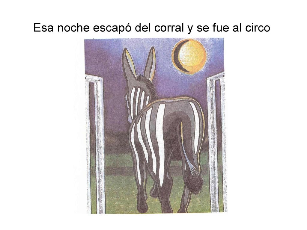 Esa noche escapó del corral y se fue al circo