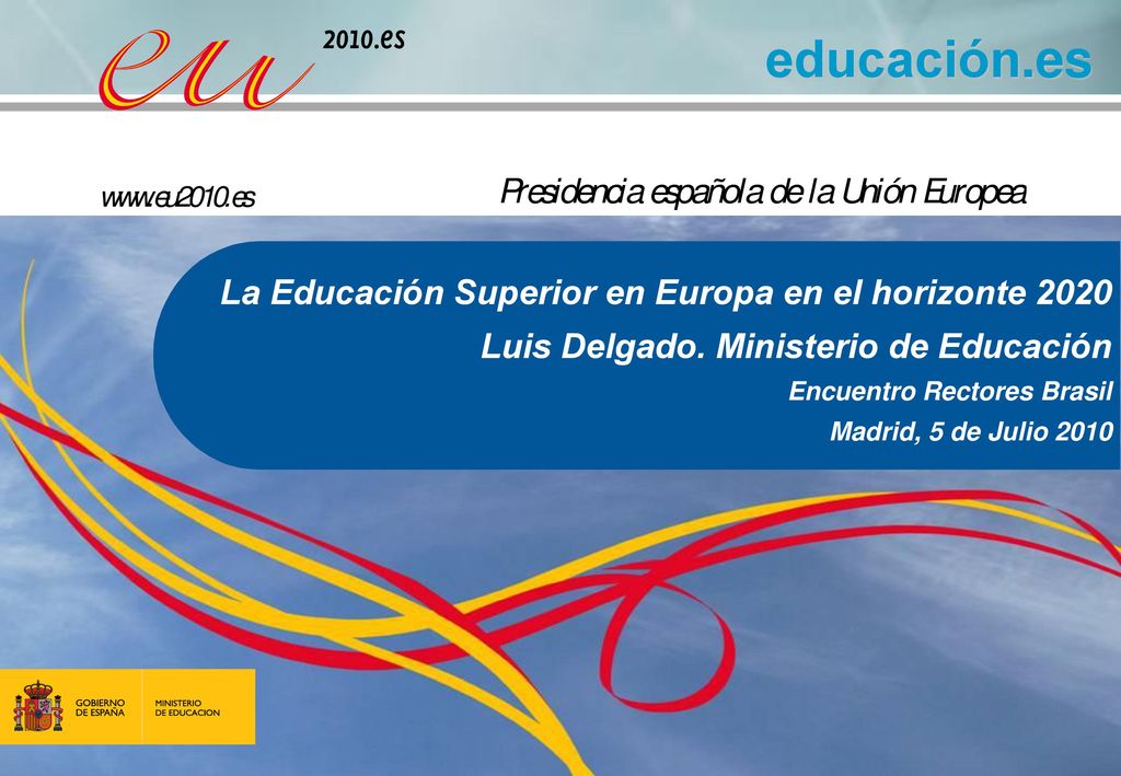 La Educación Superior en Europa en el horizonte 2020