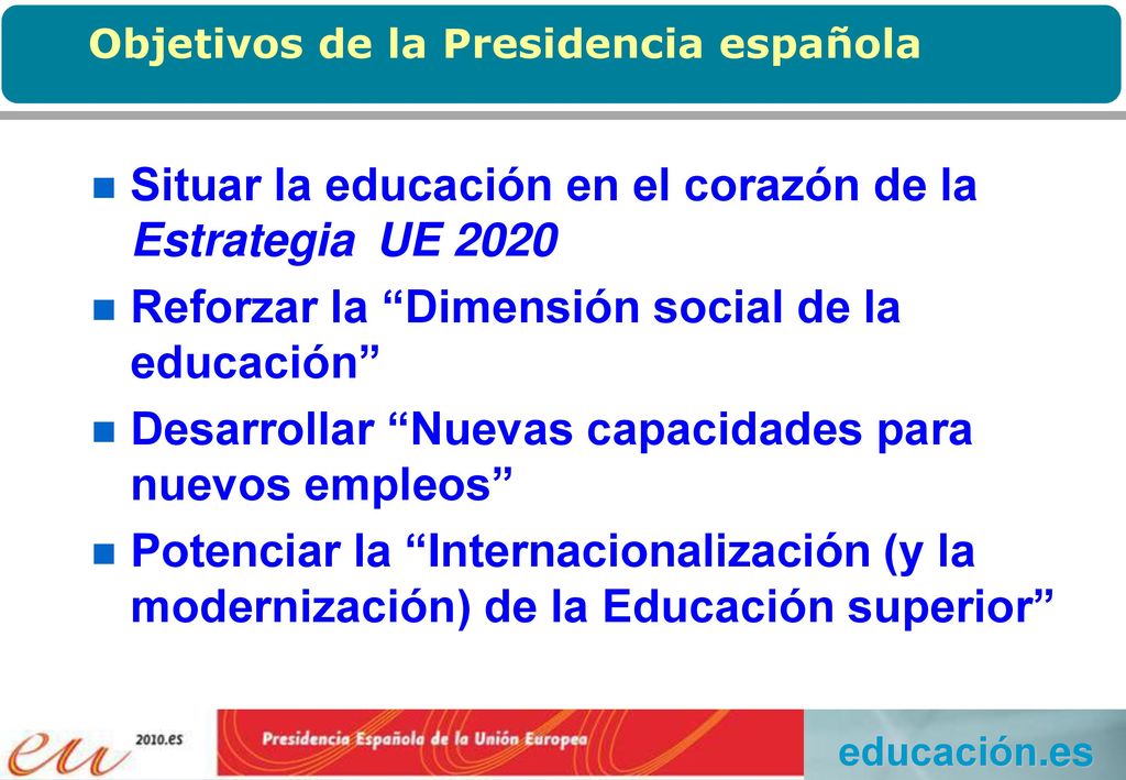 Situar la educación en el corazón de la Estrategia UE 2020