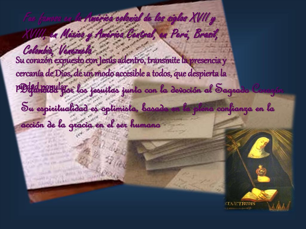 Difundida por los jesuitas junto con la devoción al Sagrado Corazón