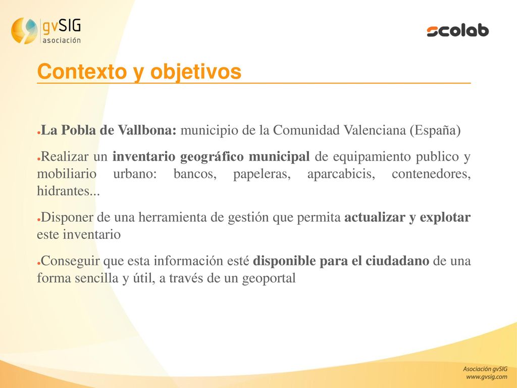 Contexto y objetivos La Pobla de Vallbona: municipio de la Comunidad Valenciana (España)