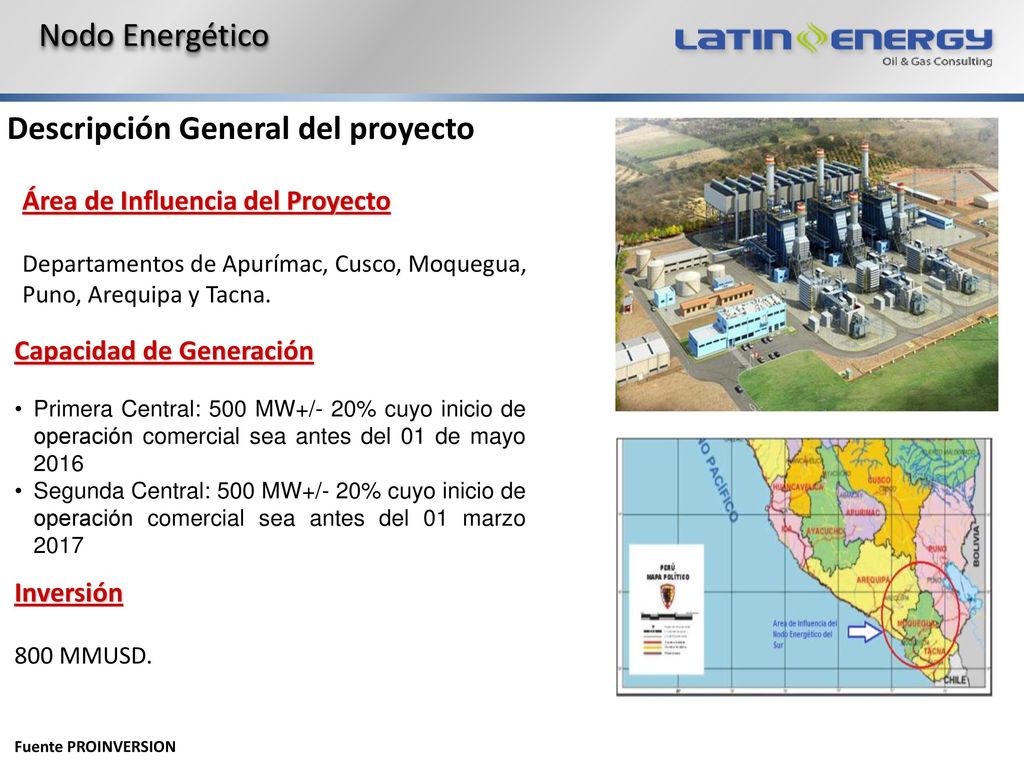 Desarrollo Integral del Sur a partir del Gasoducto Sur Peruano
