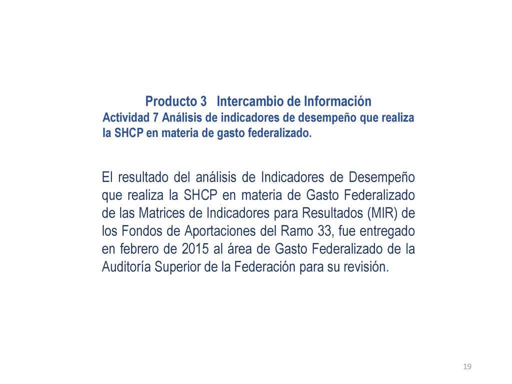 Producto 3 Intercambio de Información