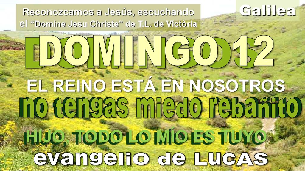 EL REINO ESTÁ EN NOSOTROS EL REINO ESTÁ EN NOSOTROS