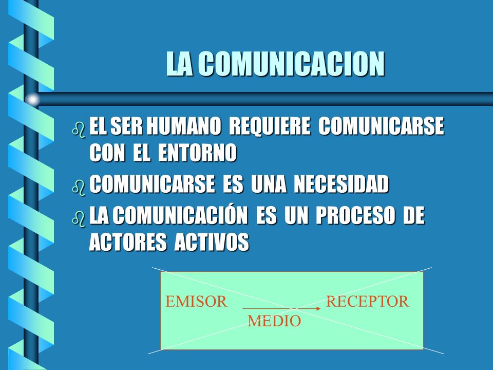 LA COMUNICACION EL SER HUMANO REQUIERE COMUNICARSE CON EL ENTORNO