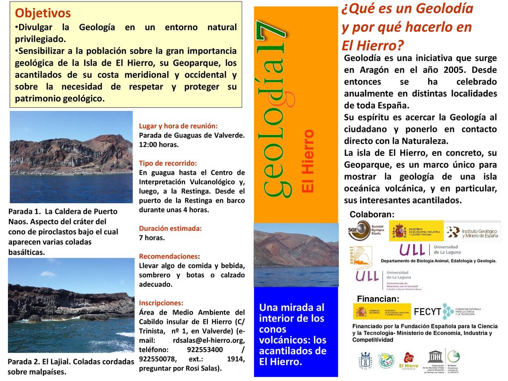 7 ¿Qué es un Geolodía y por qué hacerlo en El Hierro El Hierro