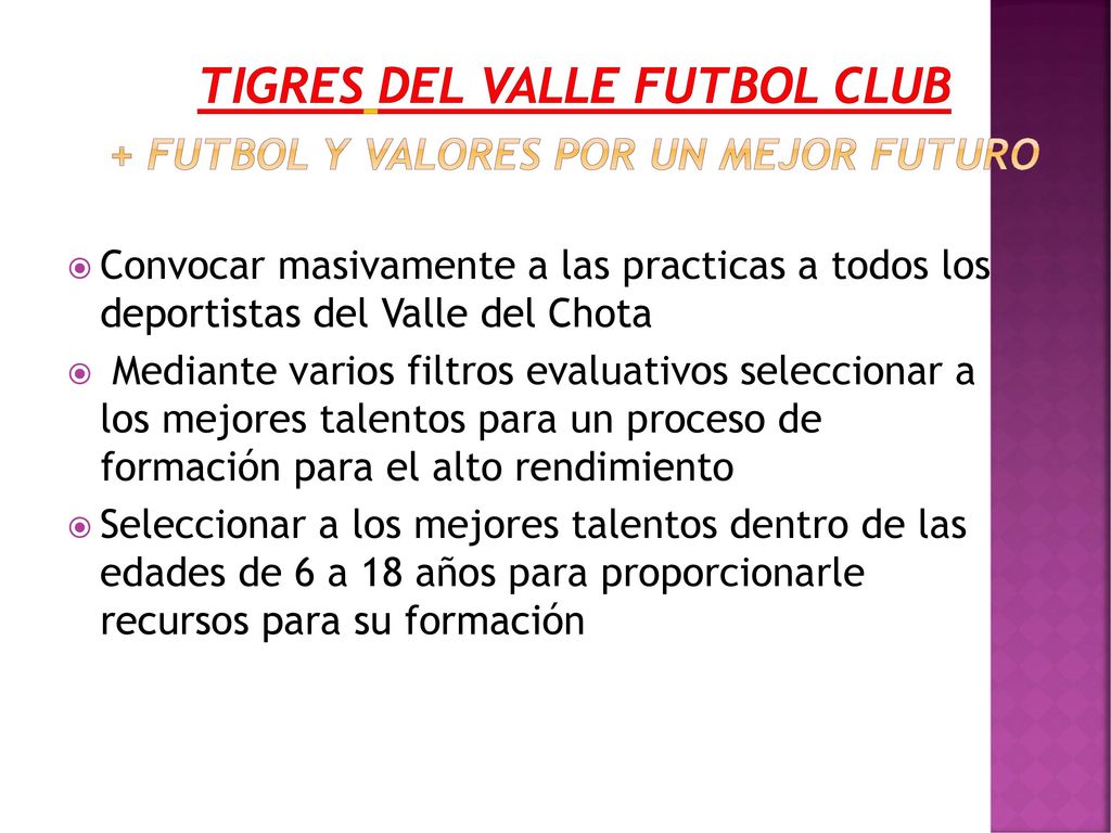 TIGRES DEL VALLE FUTBOL CLUB + FUTBOL Y VALORES POR UN MEJOR FUTURO