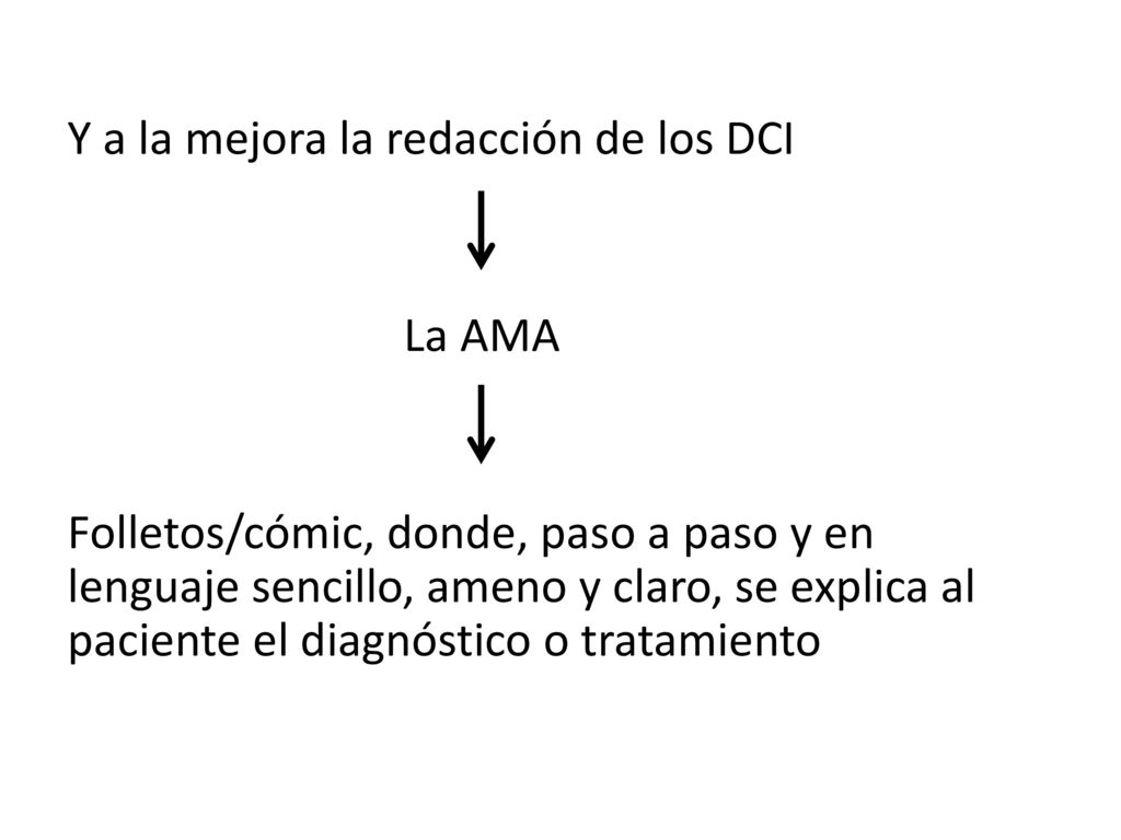 Y a la mejora la redacción de los DCI