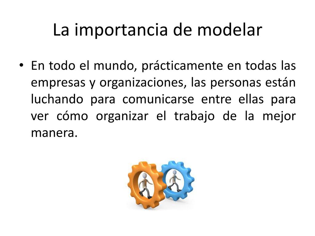 La importancia de modelar