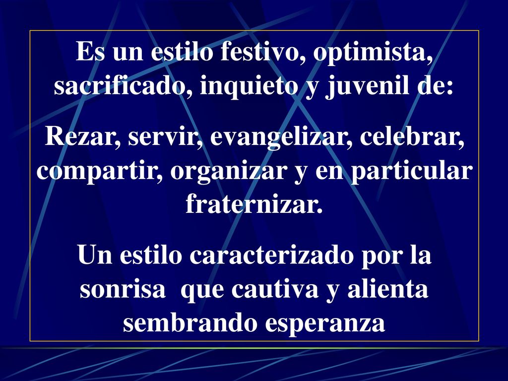 Es un estilo festivo, optimista, sacrificado, inquieto y juvenil de: