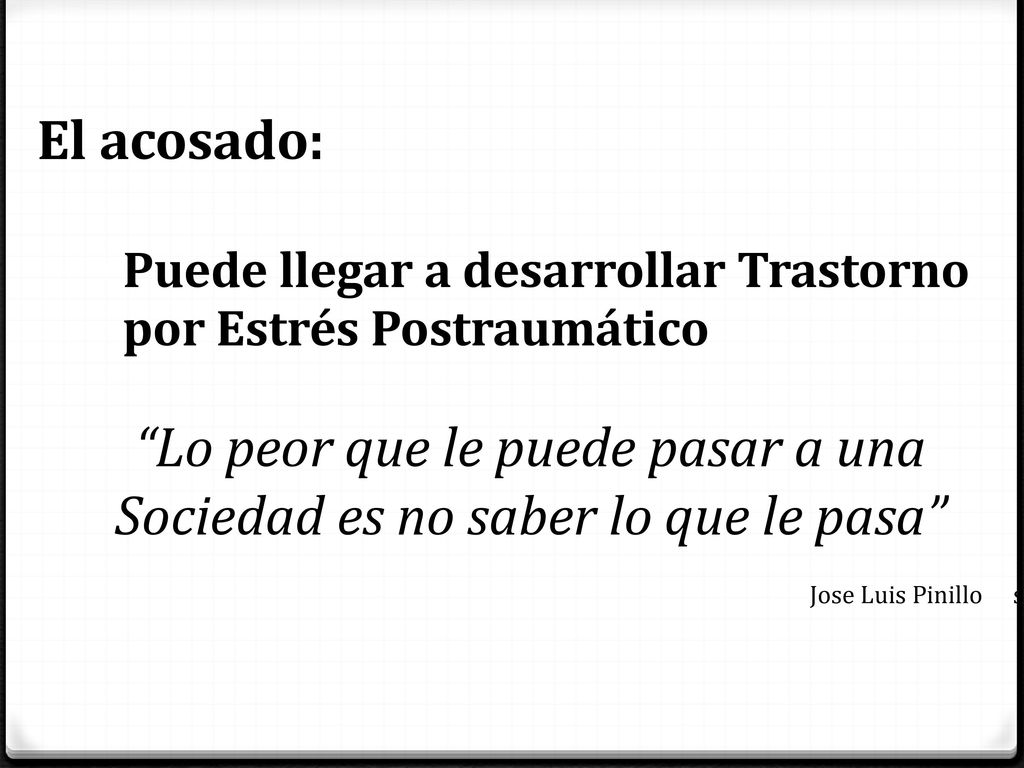 Lo peor que le puede pasar a una Sociedad es no saber lo que le pasa