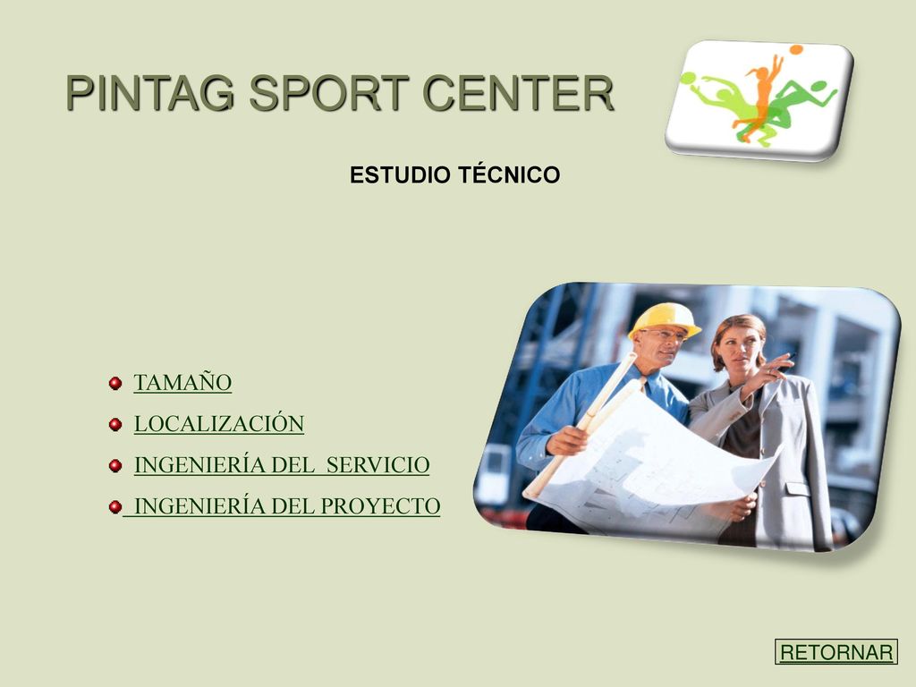 PINTAG SPORT CENTER ESTUDIO TÉCNICO TAMAÑO LOCALIZACIÓN