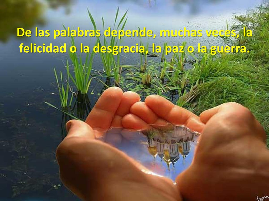 De las palabras depende, muchas veces, la felicidad o la desgracia, la paz o la guerra.