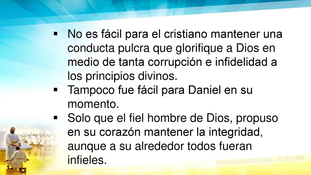 No es fácil para el cristiano mantener una conducta pulcra que glorifique a Dios en medio de tanta corrupción e infidelidad a los principios divinos.
