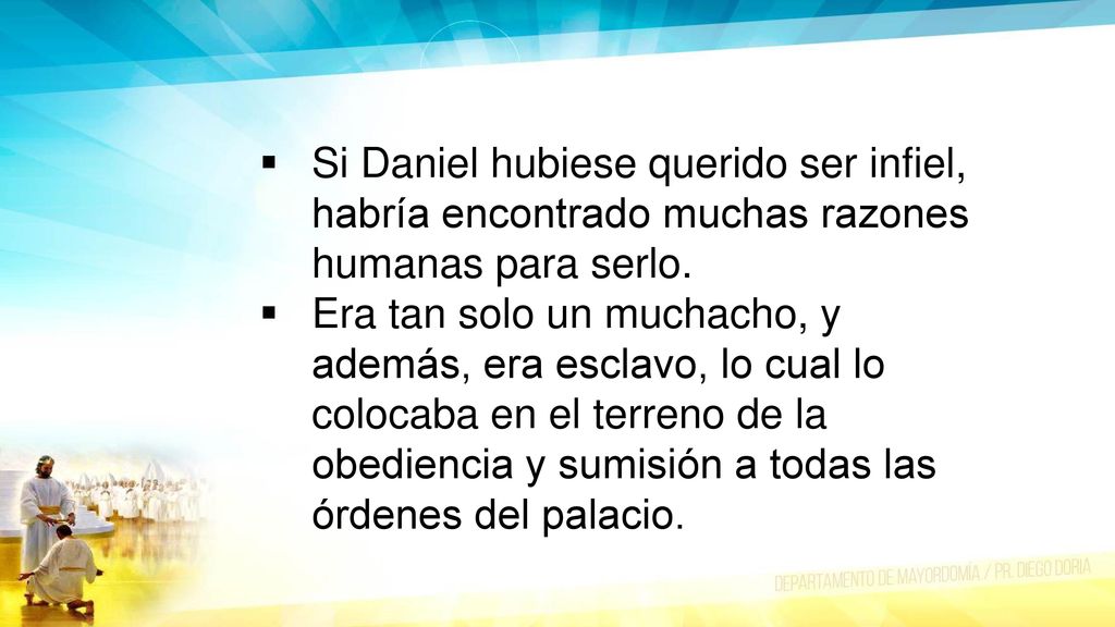 Si Daniel hubiese querido ser infiel, habría encontrado muchas razones humanas para serlo.