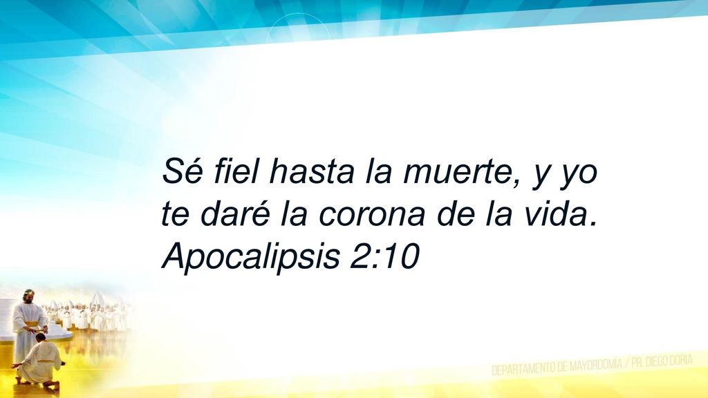 Sé fiel hasta la muerte, y yo te daré la corona de la vida
