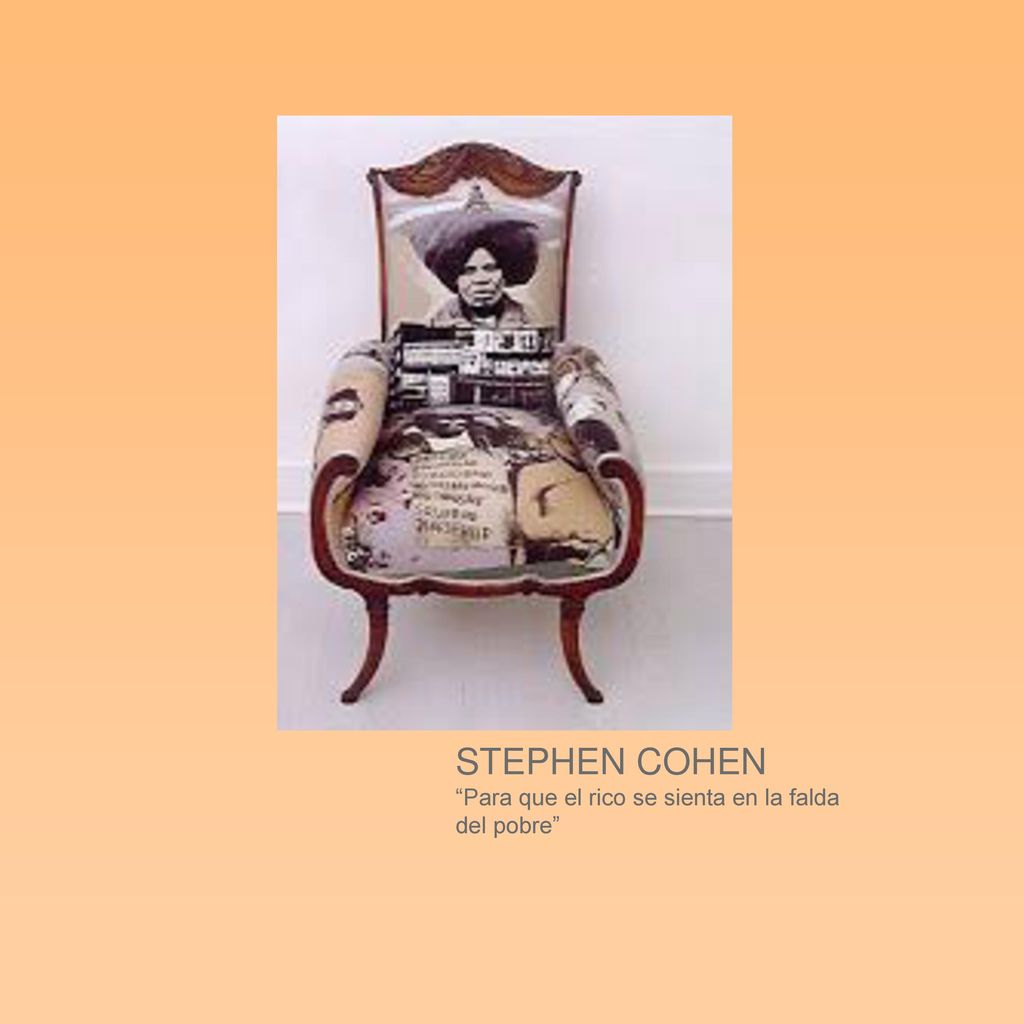 STEPHEN COHEN Para que el rico se sienta en la falda del pobre