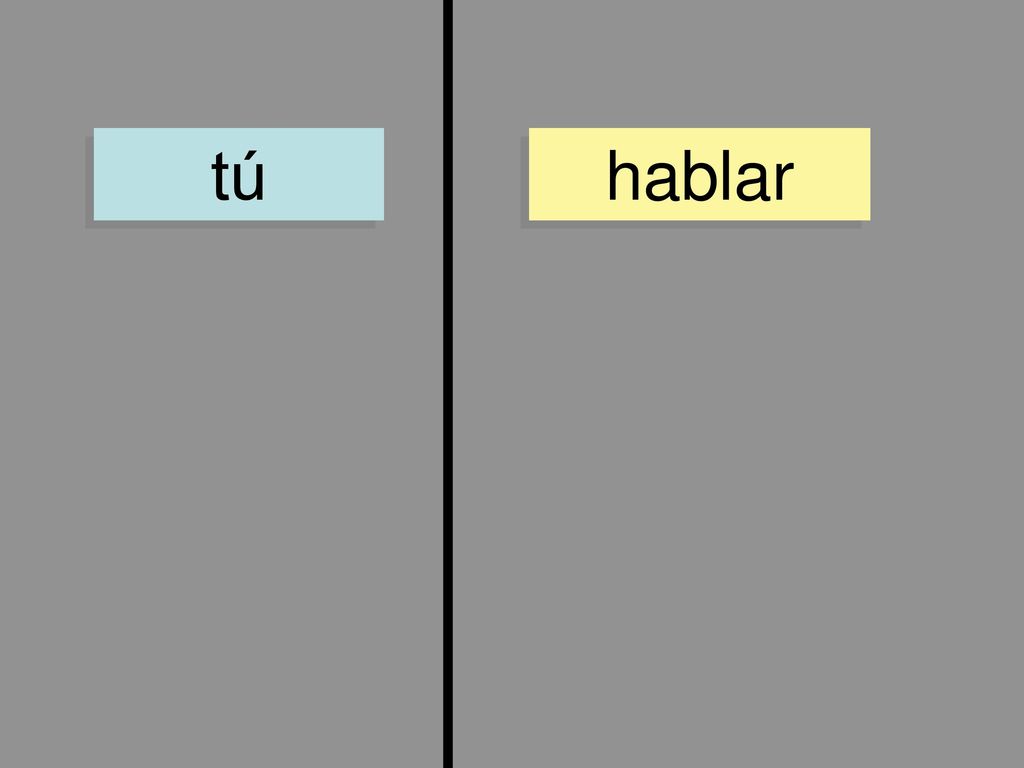 tú hablar
