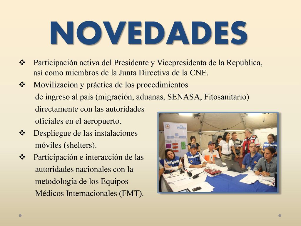 NOVEDADES Participación activa del Presidente y Vicepresidenta de la República, así como miembros de la Junta Directiva de la CNE.