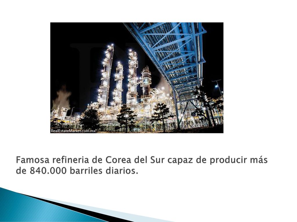 Famosa refineria de Corea del Sur capaz de producir más de 840