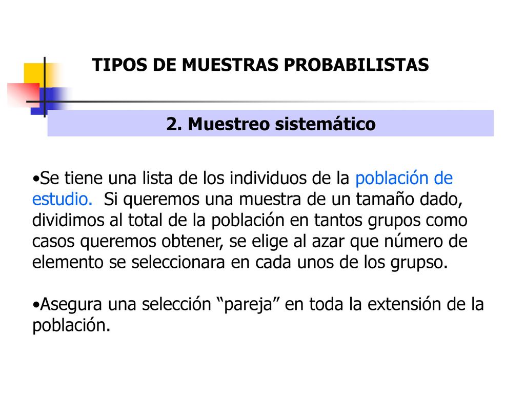 TIPOS DE MUESTRAS PROBABILISTAS