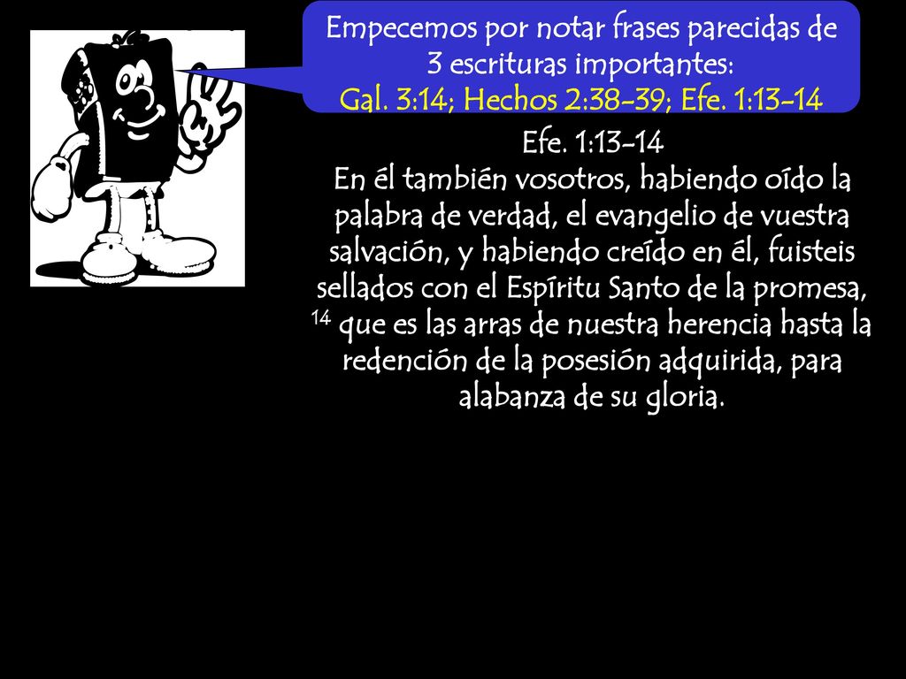 Empecemos por notar frases parecidas de 3 escrituras importantes: