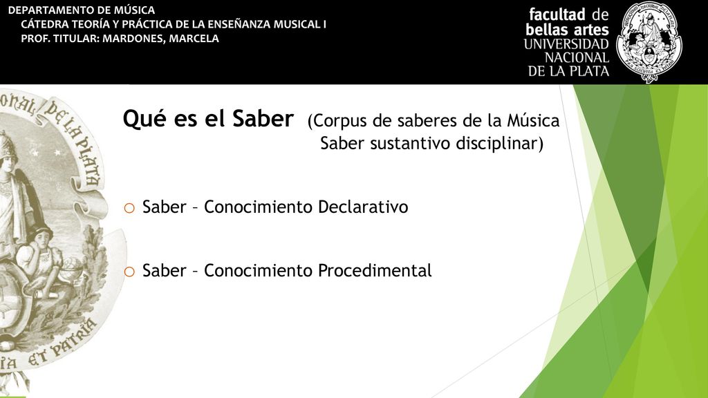 Qué es el Saber (Corpus de saberes de la Música