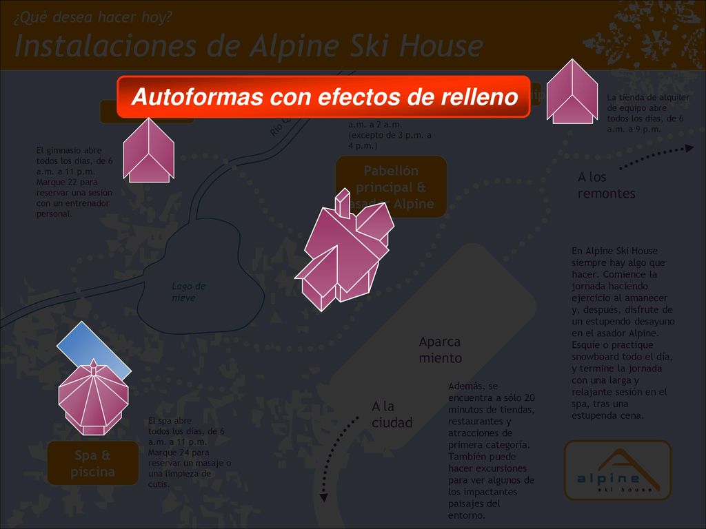 Autoformas con efectos de relleno Pabellón principal & asador Alpine