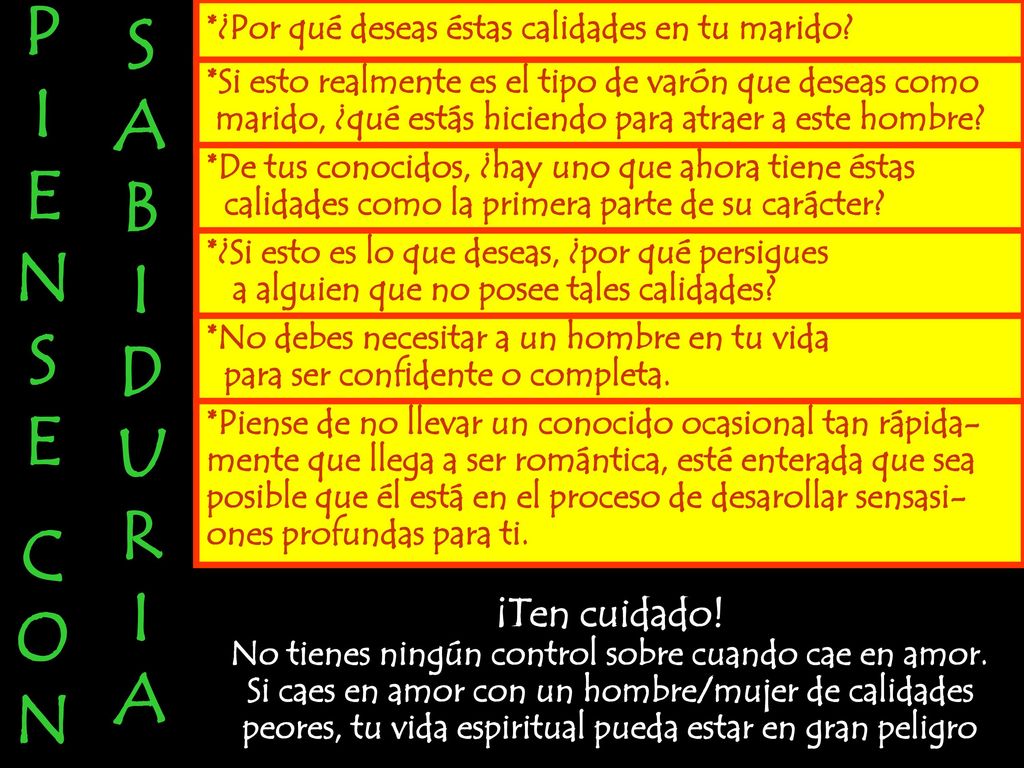 No tienes ningún control sobre cuando cae en amor.