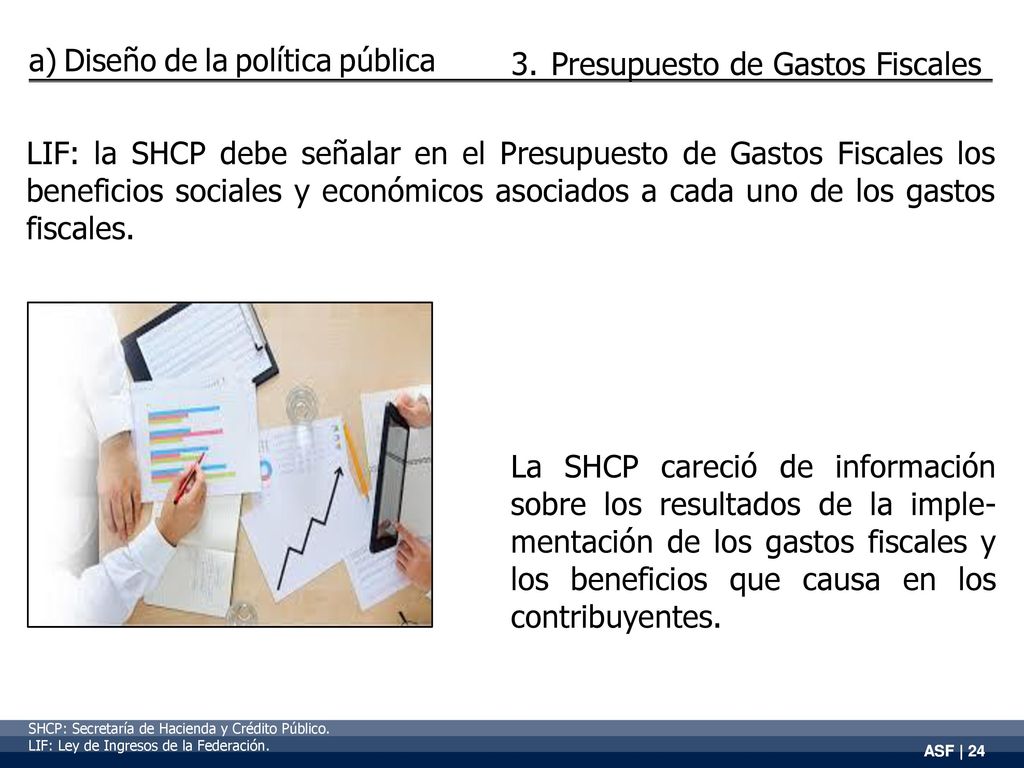 a) Diseño de la política pública Presupuesto de Gastos Fiscales