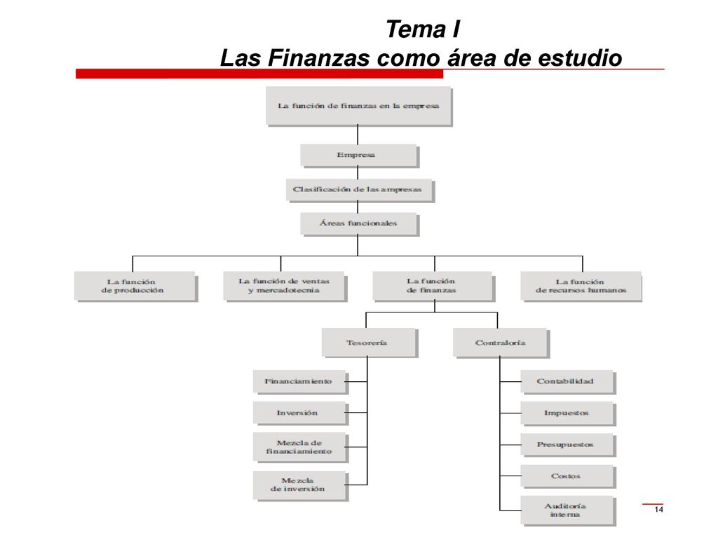 Tema I Las Finanzas como área de estudio