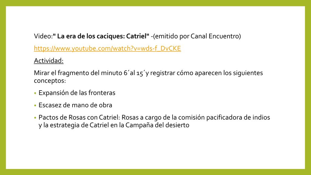Video: La era de los caciques: Catriel -(emitido por Canal Encuentro)