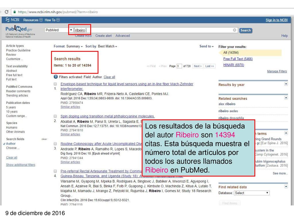 Los resultados de la búsqueda del autor Ribeiro son citas