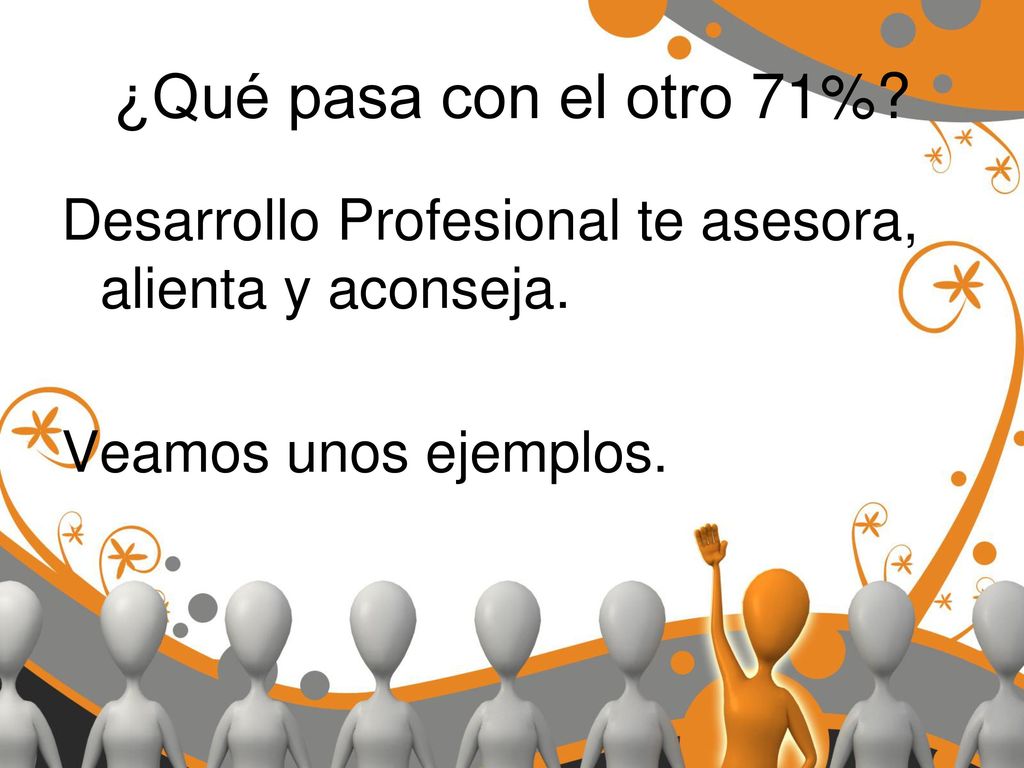 ¿Qué pasa con el otro 71%. Desarrollo Profesional te asesora, alienta y aconseja.