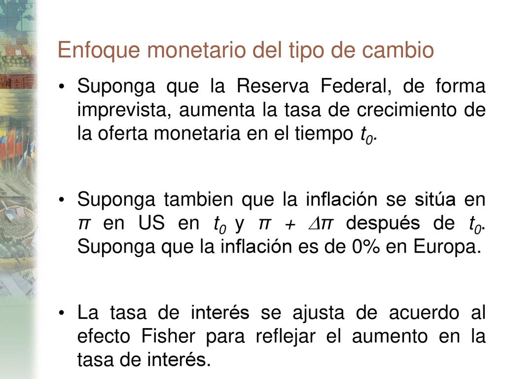 Enfoque monetario del tipo de cambio