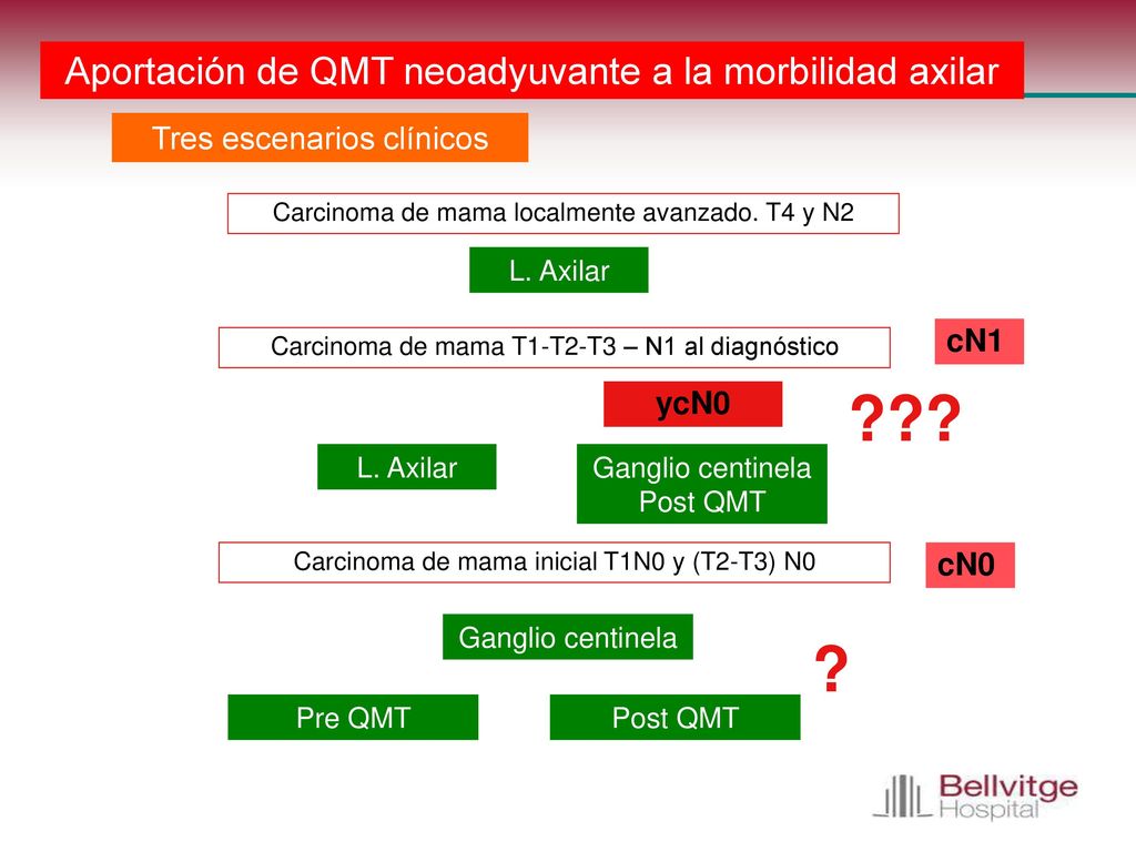 Aportación de QMT neoadyuvante a la morbilidad axilar