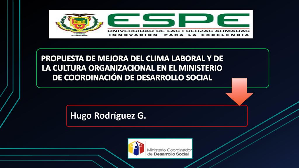 PROPUESTA DE MEJORA DEL CLIMA LABORAL Y DE LA CULTURA ORGANIZACIONAL EN EL MINISTERIO DE COORDINACIÓN DE DESARROLLO SOCIAL