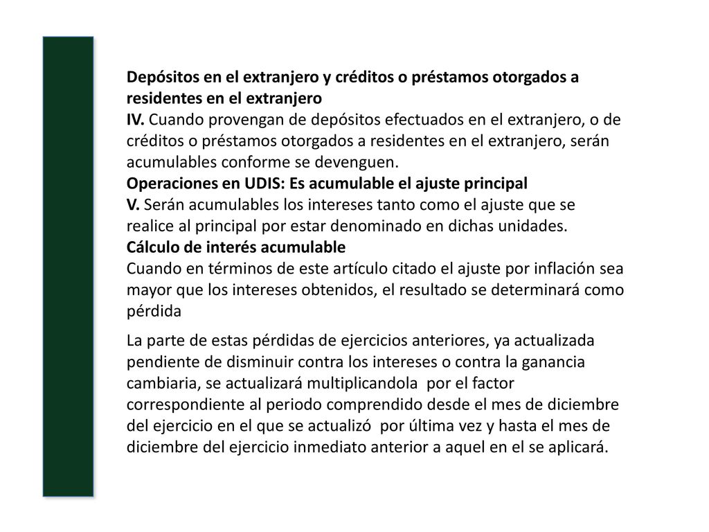 Depósitos en el extranjero y créditos o préstamos otorgados a residentes en el extranjero