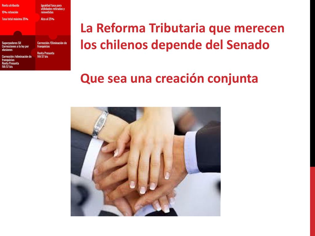 La Reforma Tributaria que merecen los chilenos depende del Senado