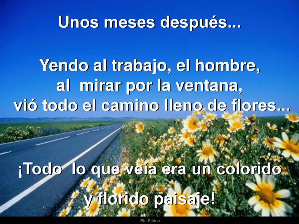 Yendo al trabajo, el hombre, al mirar por la ventana,