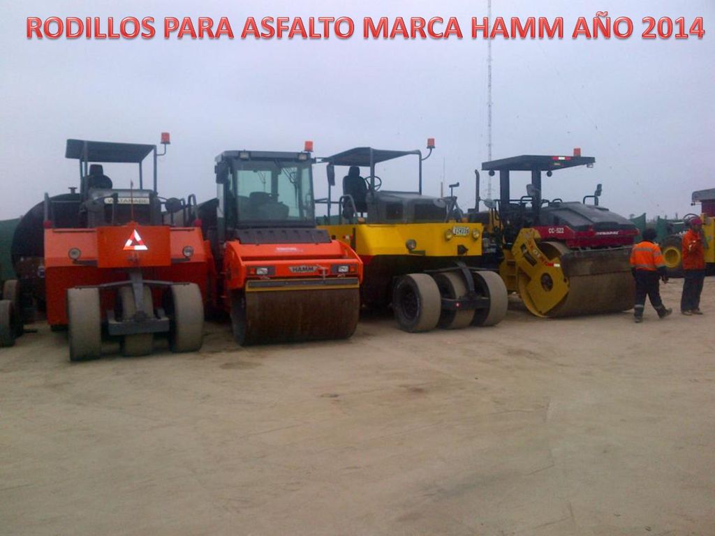 RODILLOS PARA ASFALTO MARCA HAMM AÑO 2014