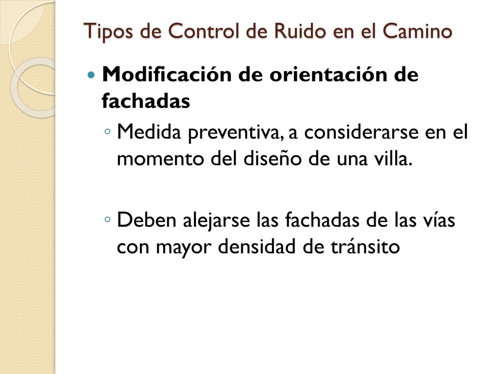 Tipos de Control de Ruido en el Camino