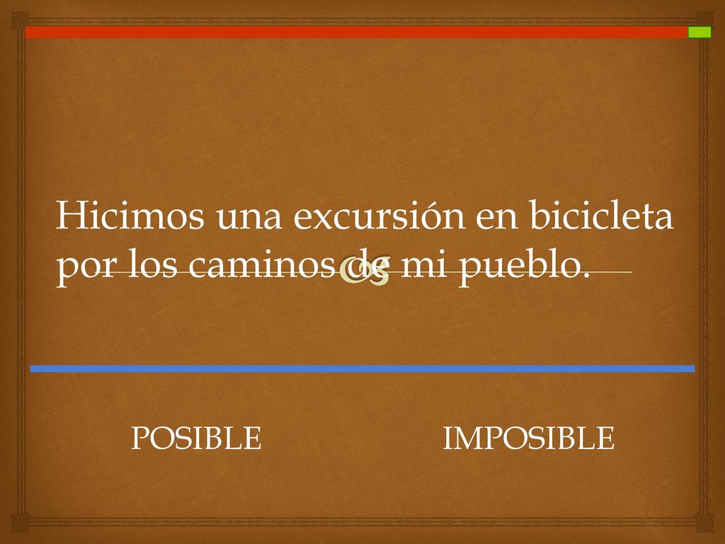 Hicimos una excursión en bicicleta por los caminos de mi pueblo.