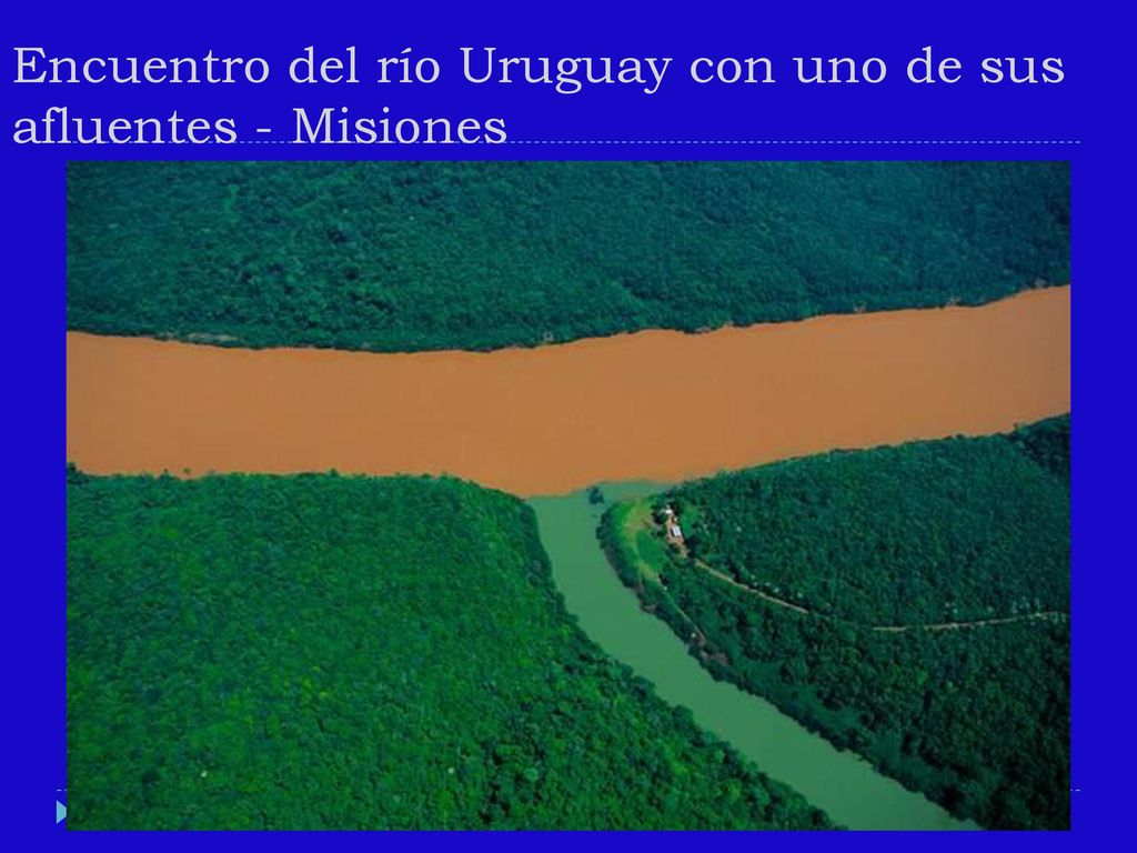 Encuentro del río Uruguay con uno de sus afluentes - Misiones
