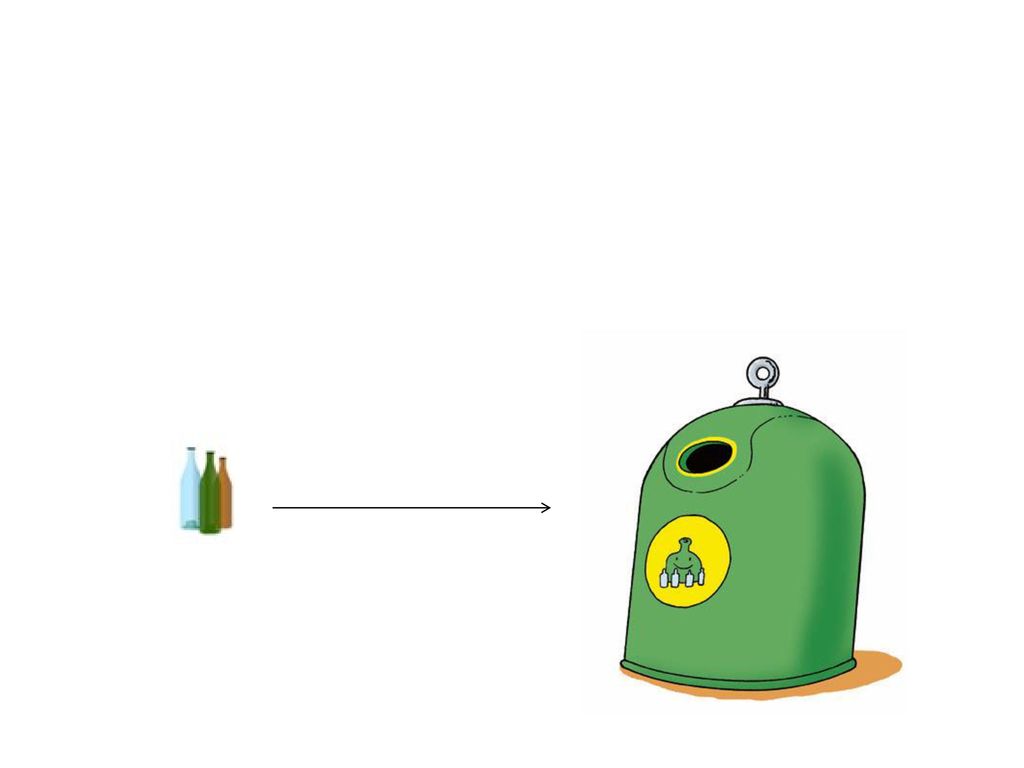 Verde: vidrio Botellas de vidrio y envases de vidrio (legumbres, mermelada, conservas...).