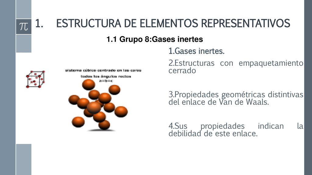 ESTRUCTURAS TIPO Celdas unitarias de estructuras moleculares y no moleculares; con diferentes enlaces, que representan los principios generales.